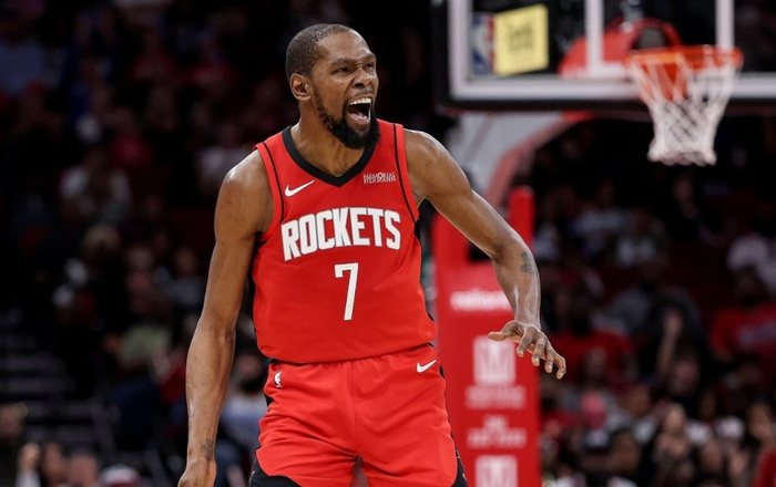 杜兰特生涯总得分超乔丹升至历史第五 火箭险胜