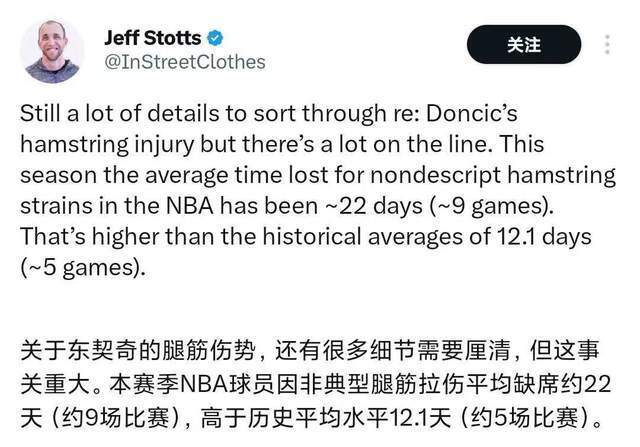 东契奇赛中左腿筋重伤 难逃赛季末伤退阴影